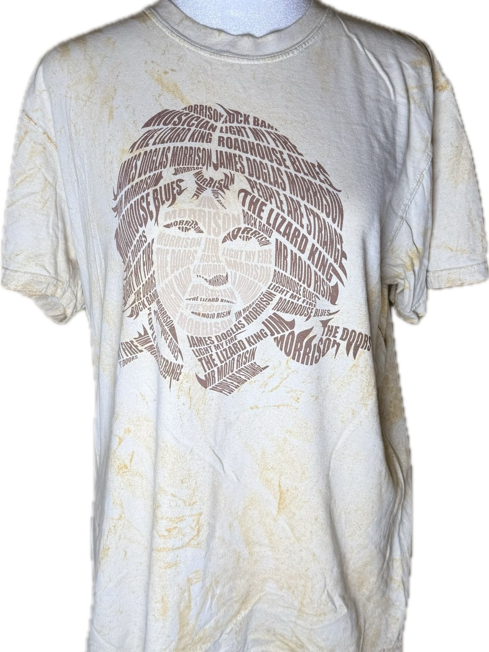 Jim Morrison / Doors Graphic Tee with Marble print